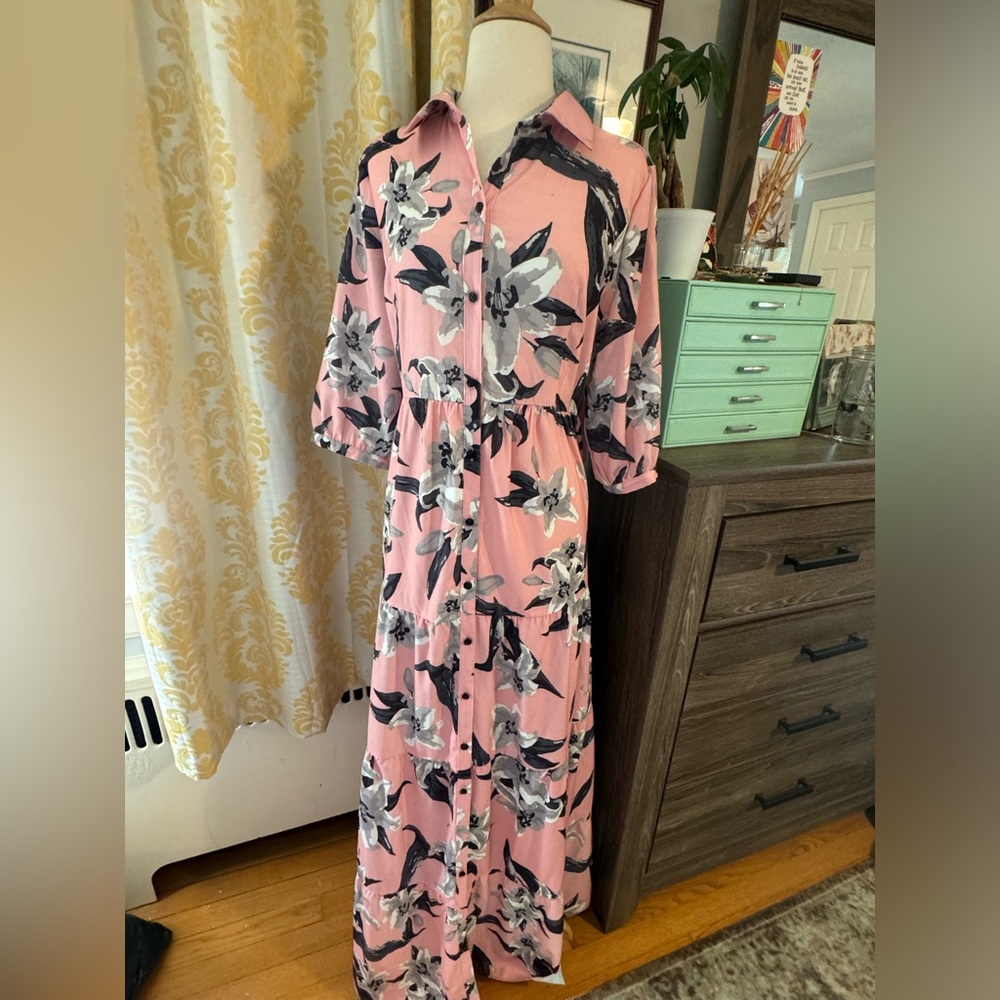 Maternity to post partum maxi dress